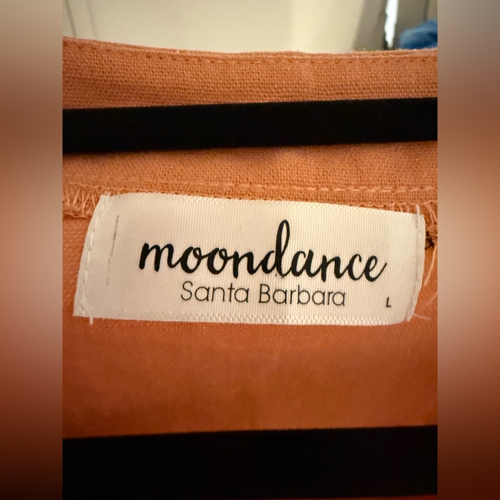 Moondance Orange Ruffled Tank Top - Picture 3 of 3